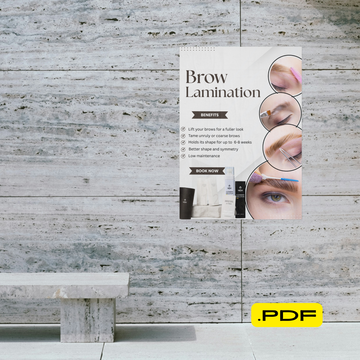 Brow Lamination Poster — Digital Download