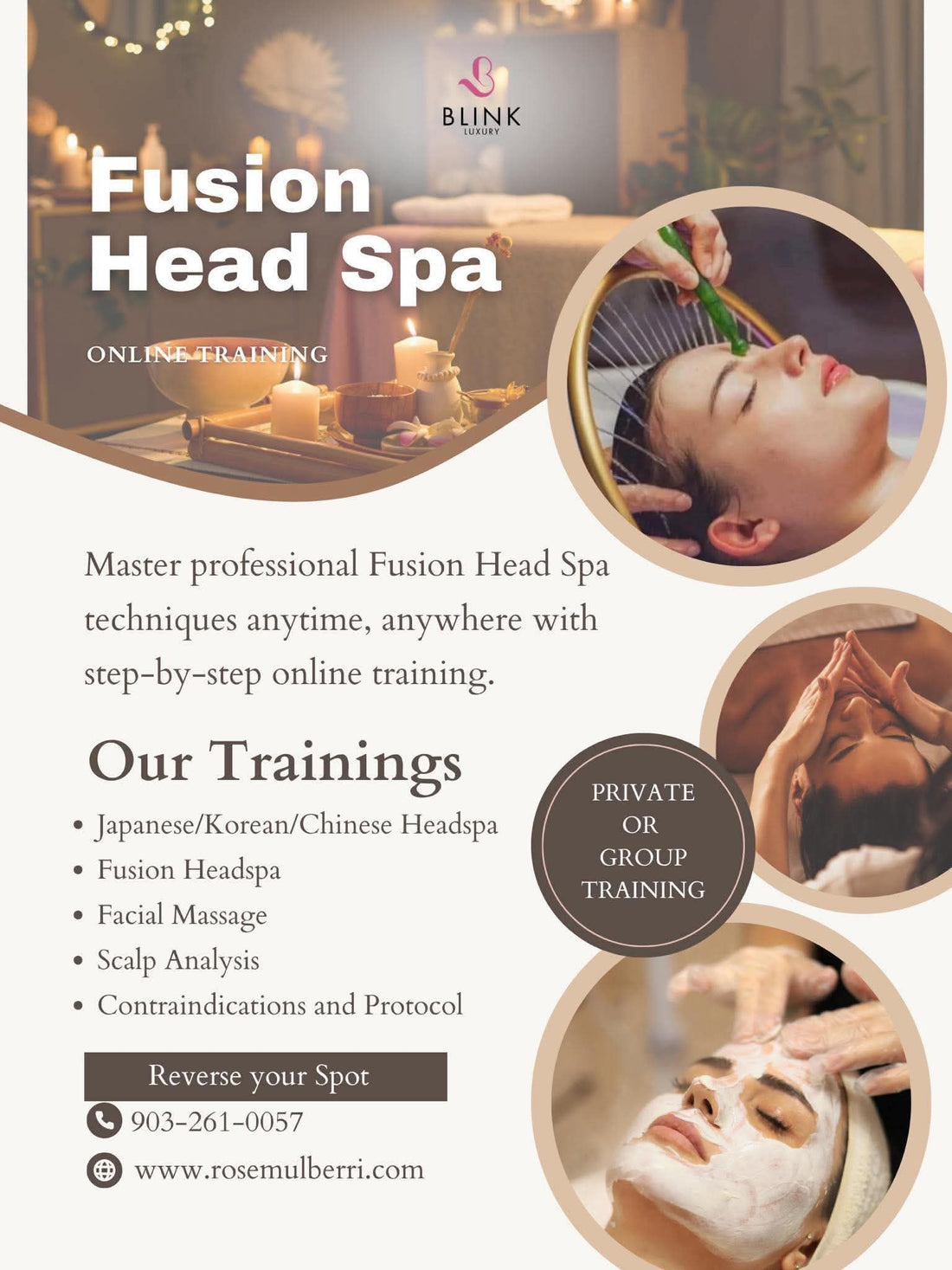 Fusion Head Spa Online Training