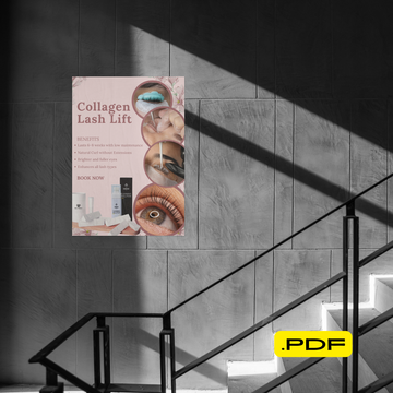 Collagen Lash Lift Poster — Digital Download