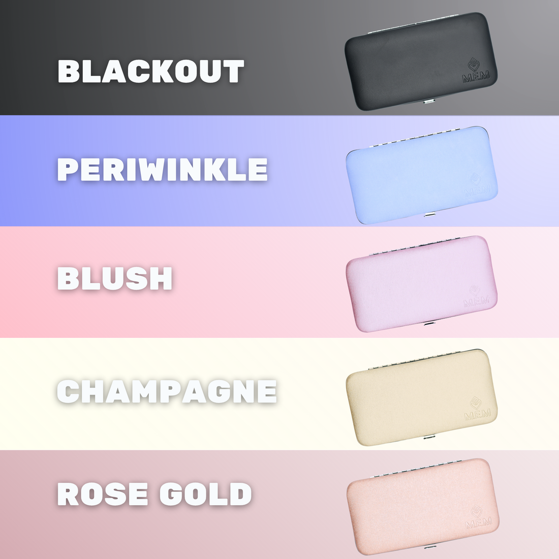 The Aura Collection Lash Tweezer Set – 8-Piece