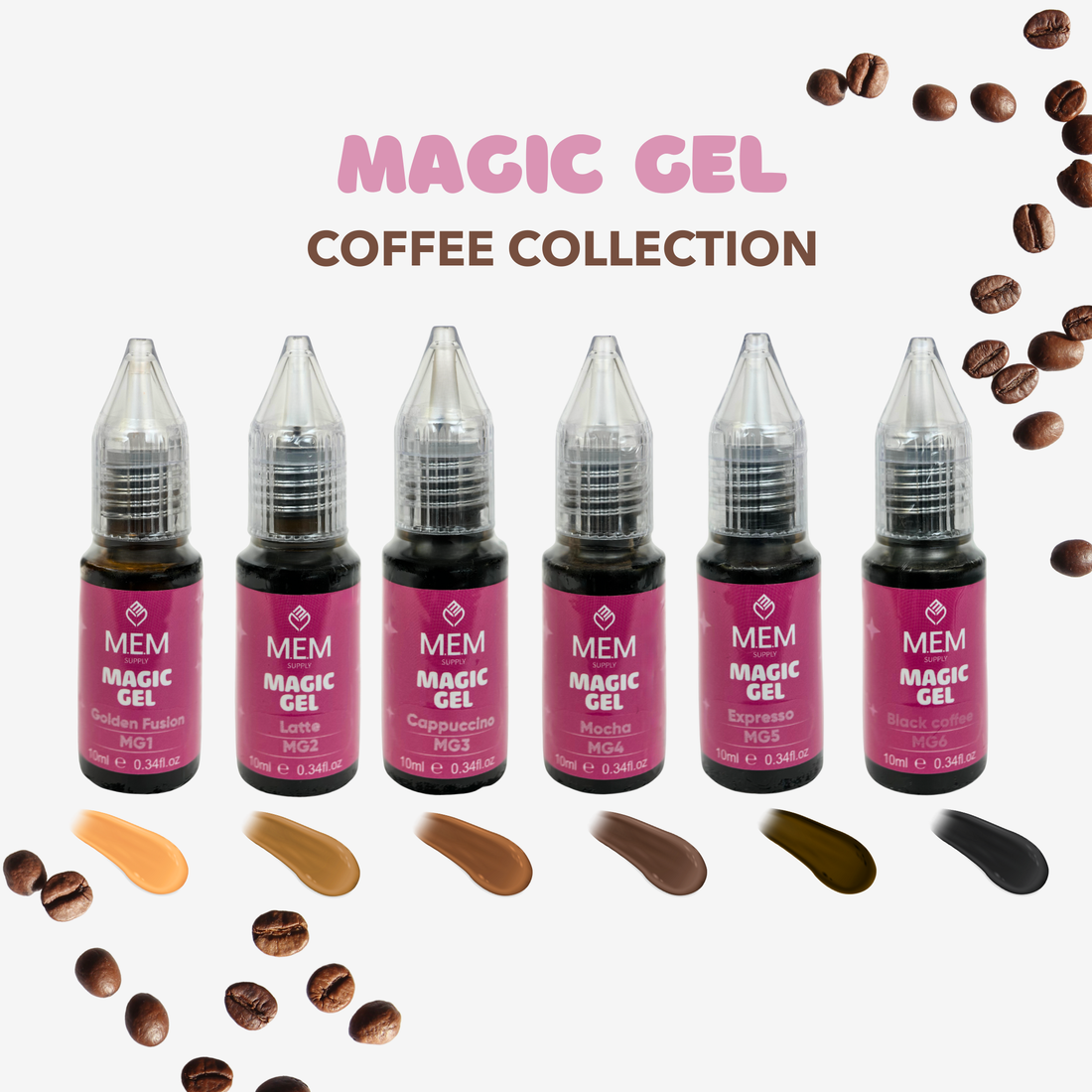 Full Set Magic Gel Coffee Collection Brow Tint