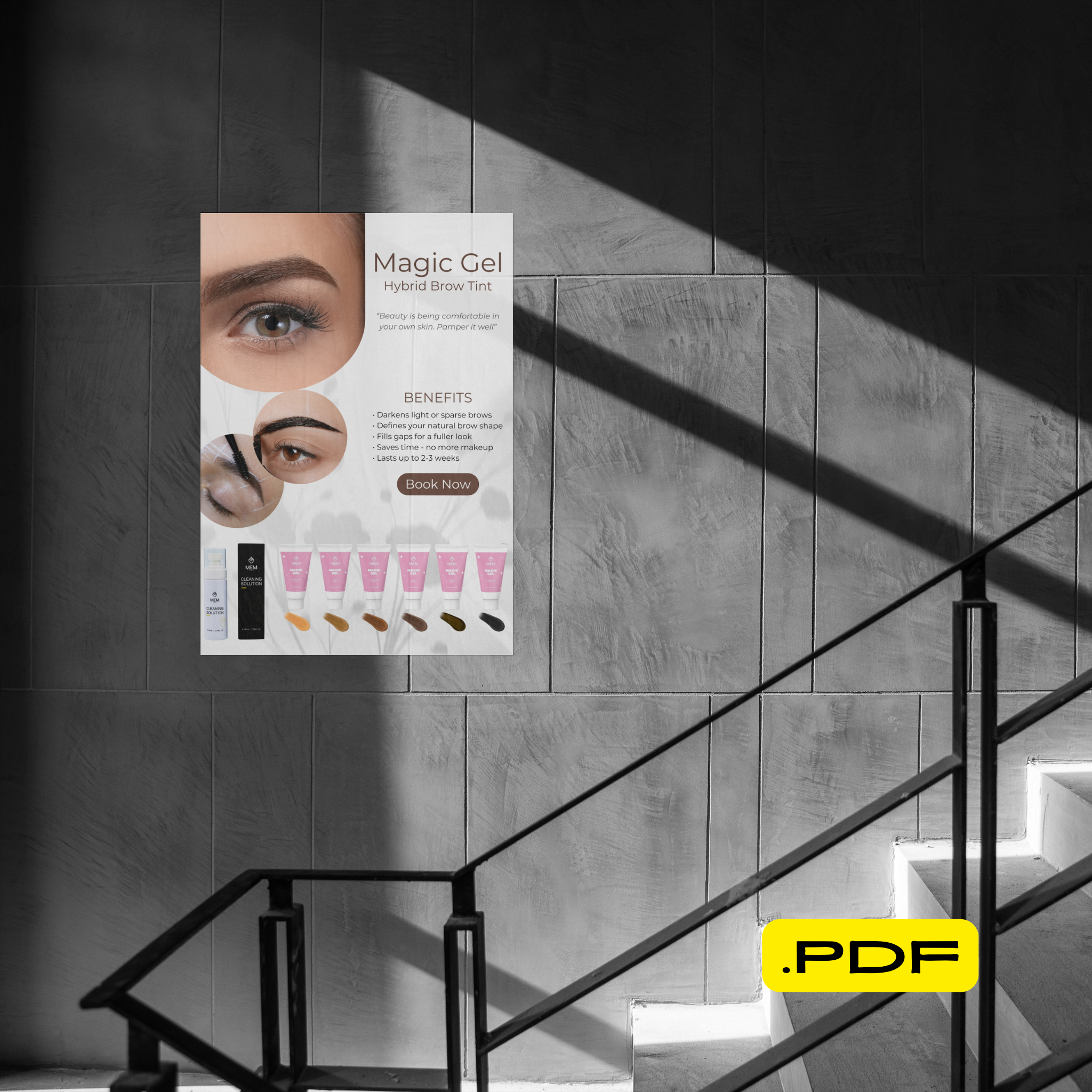 Magic Gel Hybrid Brow Tint Poster — Digital Download