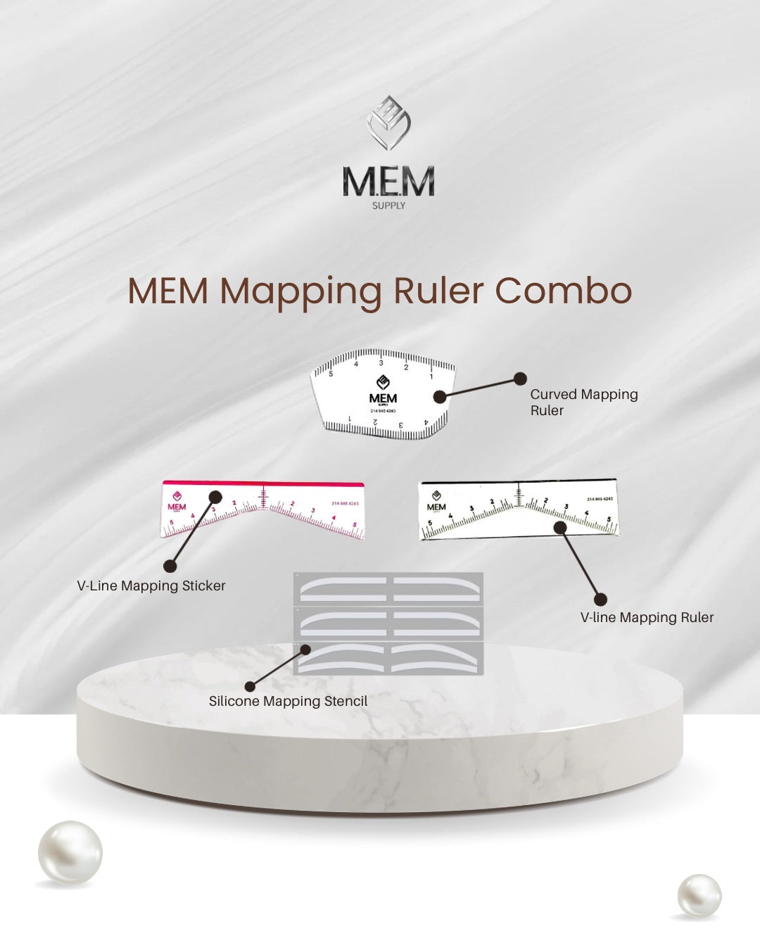 M.E.M PMU & Brows Mapping Tools
